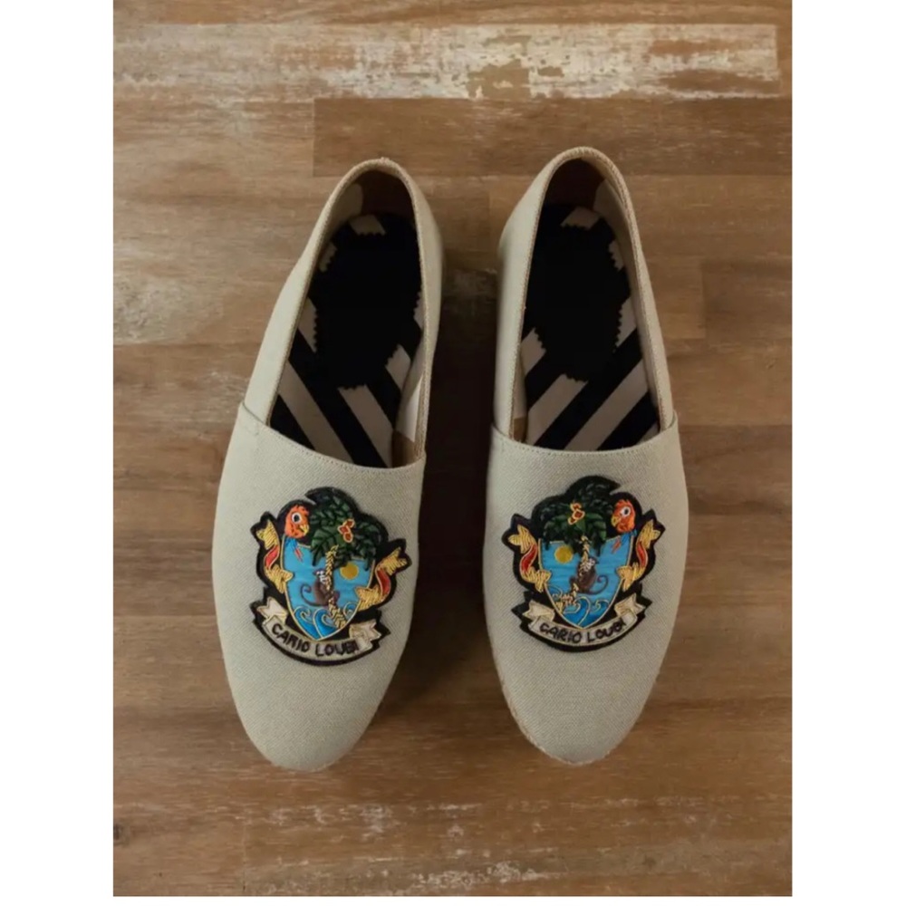 Louboutin canvas espadrille